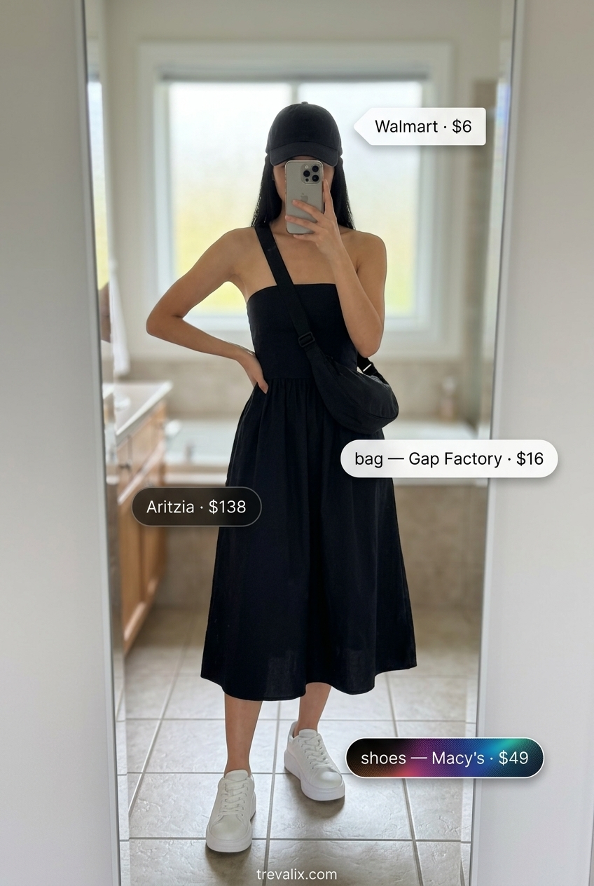 Styling mistake: wearing a jumpsuit instead of a summer tiered dress outfit for women 2026. Choose a dress for a lighter feel.
