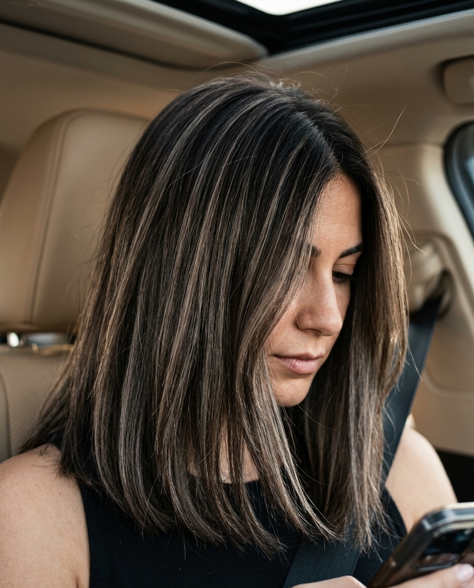 Espresso Reverse Balayage 2026 long espresso reverse balayage with cool ash brown lowlights for edgy weekend