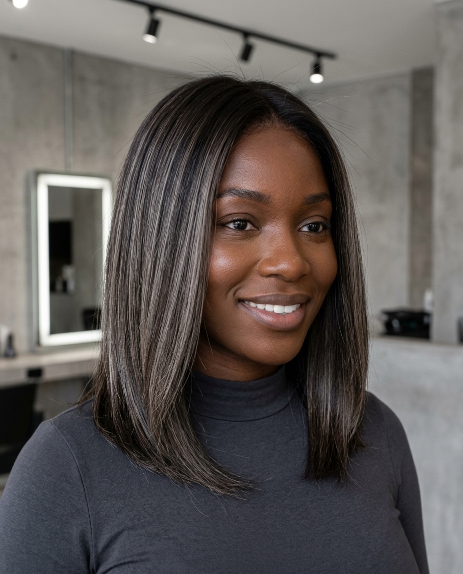 Espresso Martini Root Melt 2026 long espresso root melt with icy ash-brown micro-highlights for edgy date night