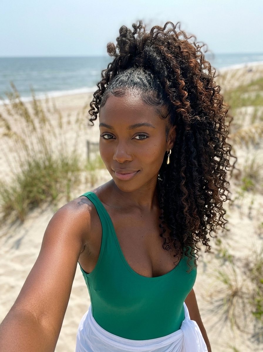 fresh summer palm tree ponytail 2026 outfit idea - fashion styling inspiration