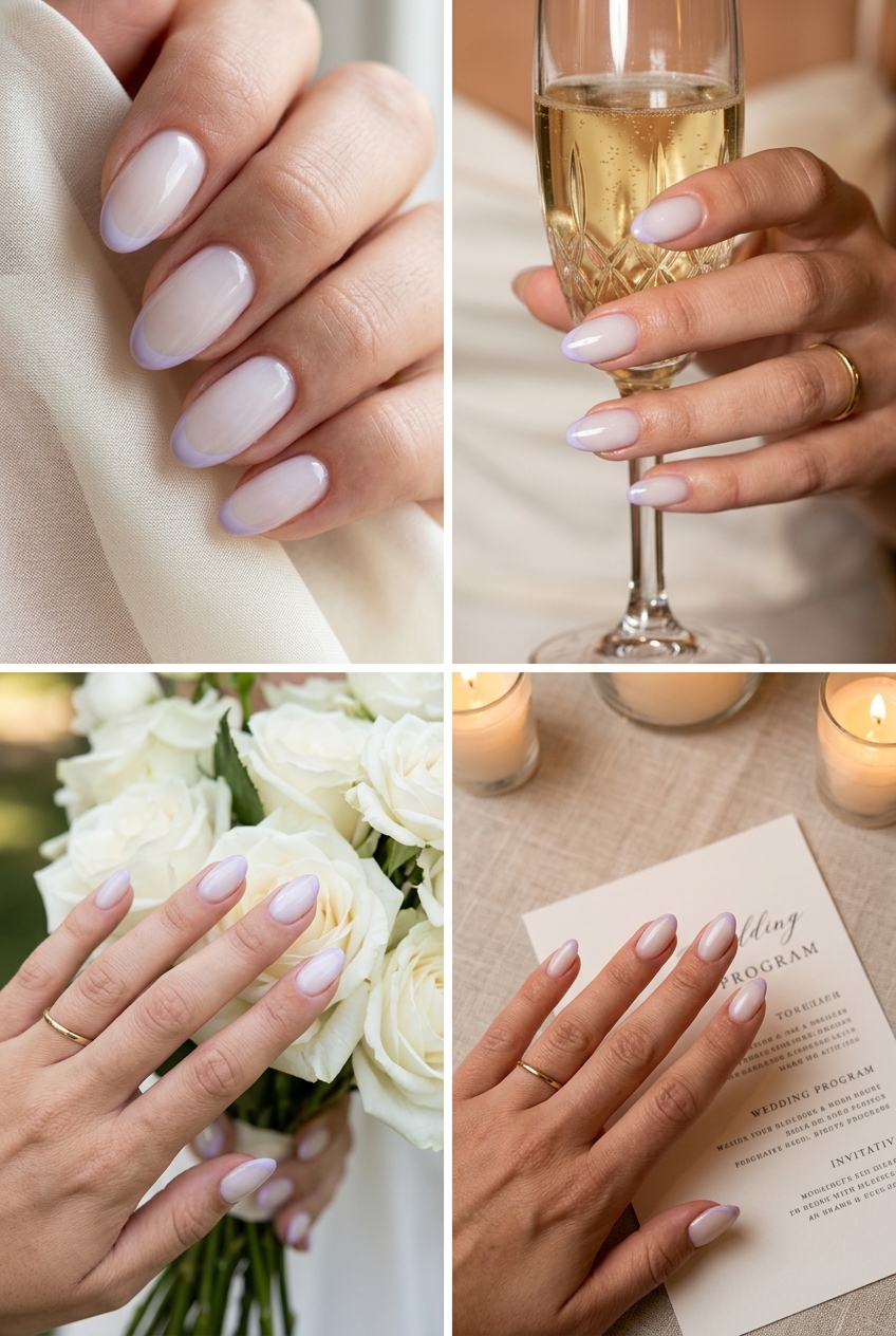 Lavender Haze Oval Nails 2026: Romantic Wedding Style Lavender Haze Micro French Oval Nails 2026: Romantic, elegant choice for weddings, formal events, or date nights.