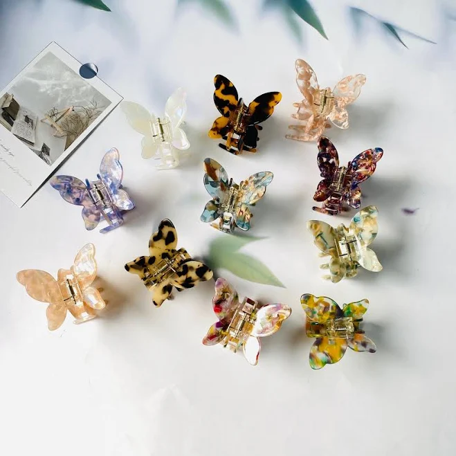 accessory Acetate Butterfly Hair Clip Etsy - Seller $5.38