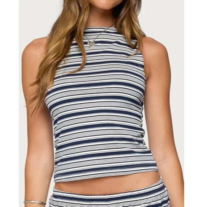 top Edikted Women's Glennon Striped Top Macy's $25.2