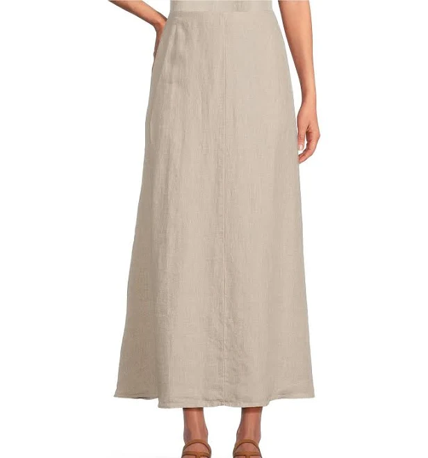 skirt Eileen Fisher Women's Organic Linen Half-Circle Skirt Dillard's $188