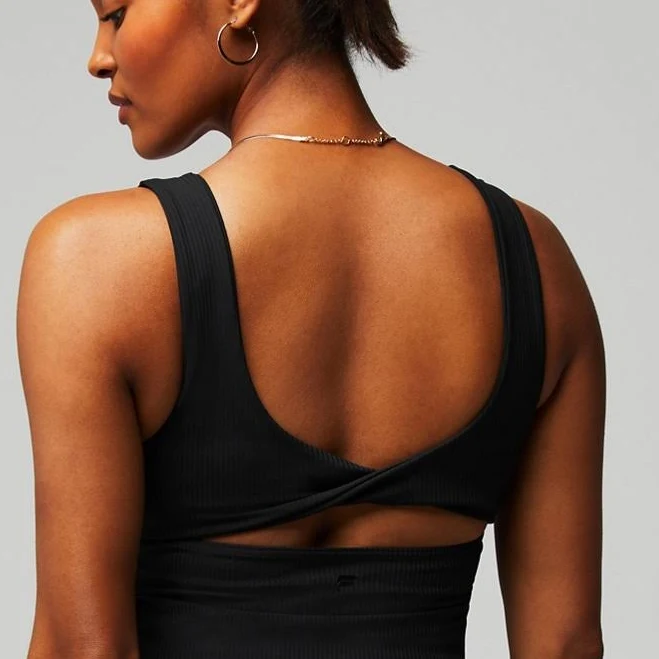 top Fabletics Women's Oasis Rib Twist Sports Bra Fabletics $64.95