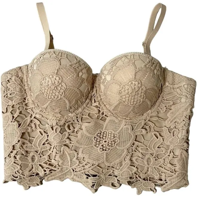 top Floral Lace Bustier Crop Top eBay - keoco-88 $18.7