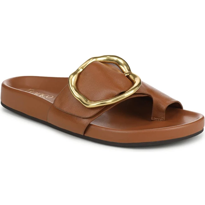 shoes Franco Sarto Brianka Leather Slide Sandals Macy's $77