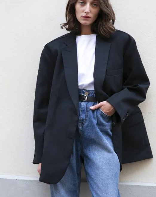outerwear Frankie Oversized Boyfriend Blazer The Frankie Shop $275