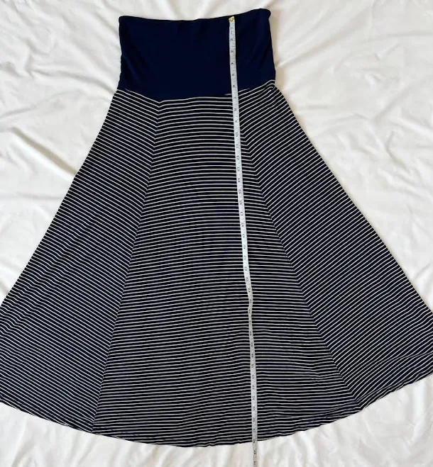 maxi skirt Gap Navy & White Striped A-line Maxi Skirt S eBay $18
