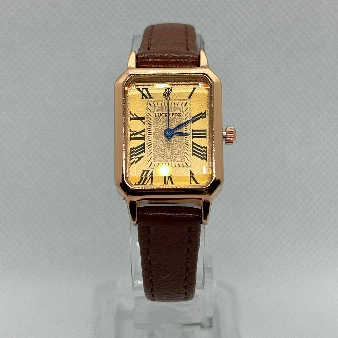 accessory Ladies' Retro Rectangular Leather Watch Etsy - Seller $36.66