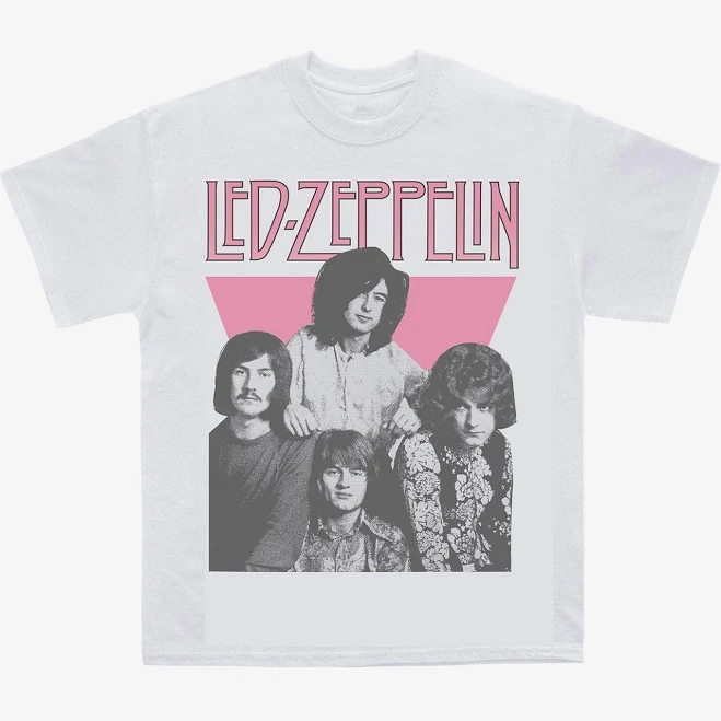 top LED Zeppelin Band Portrait Graphic T-Shirt Hot Topic $14.94