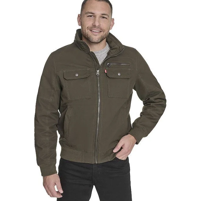 outerwear Levi's Men's Twill Stand-Collar Jacket Kohl's $112