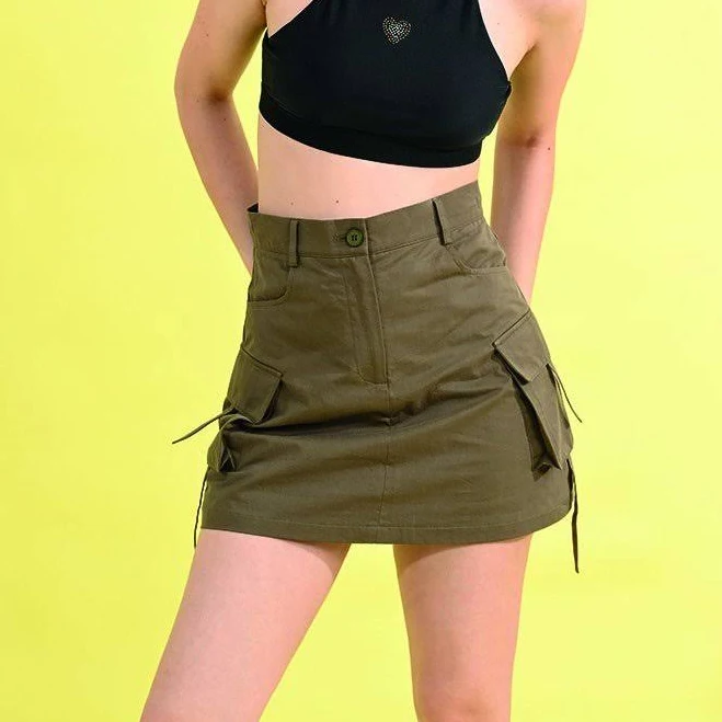 skirt Lili Sidonio Cargo Pocket Mini Skirt Molly Bracken $26.8