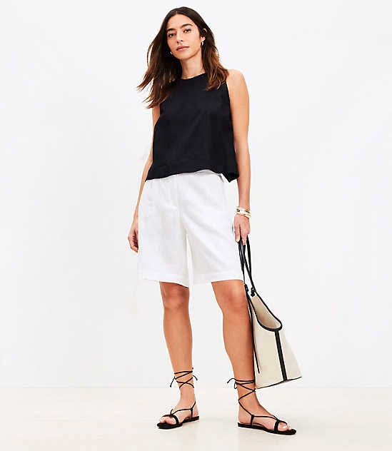 shorts Loft Women's Linen Bermuda Shorts LOFT $19.07