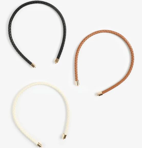 accessory maurices Women's 3 Pack Braided Faux Leather Headband Set Maurices $12.99