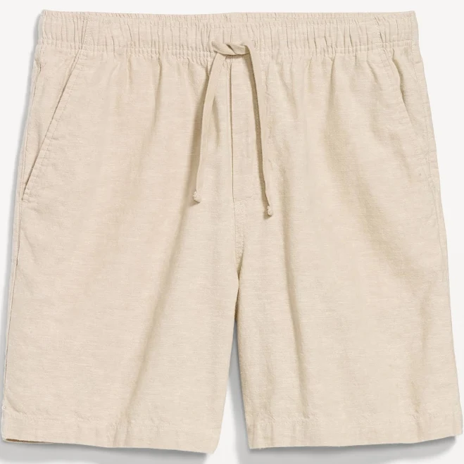 shorts Old Navy Men's Linen-Blend Jogger Shorts Old Navy $15