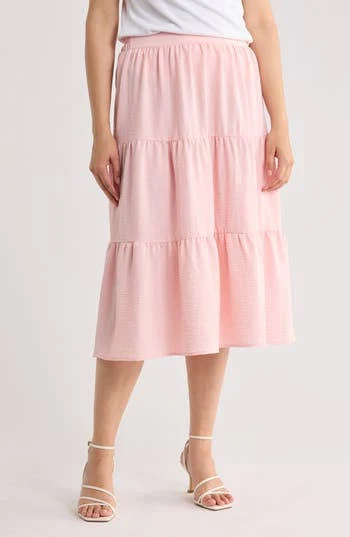 skirt Renee C Tiered Midi Skirt Nordstrom Rack $42.97