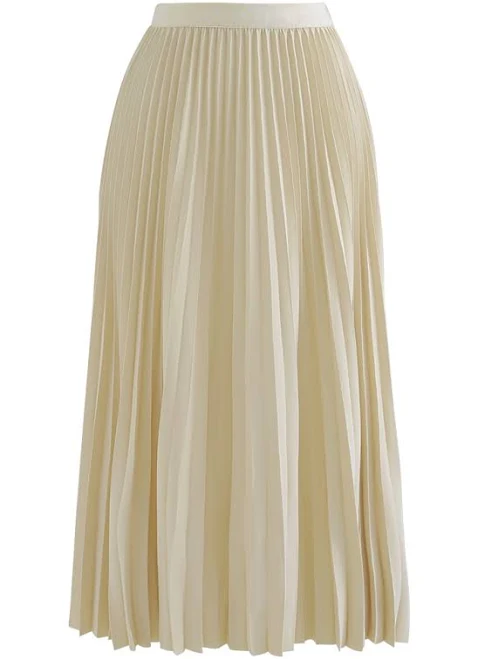 skirt Simplicity Pleated Midi Skirt Chicwish $36.9