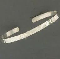accessory Thin Flat Cuff Bracelet Only Silver $44