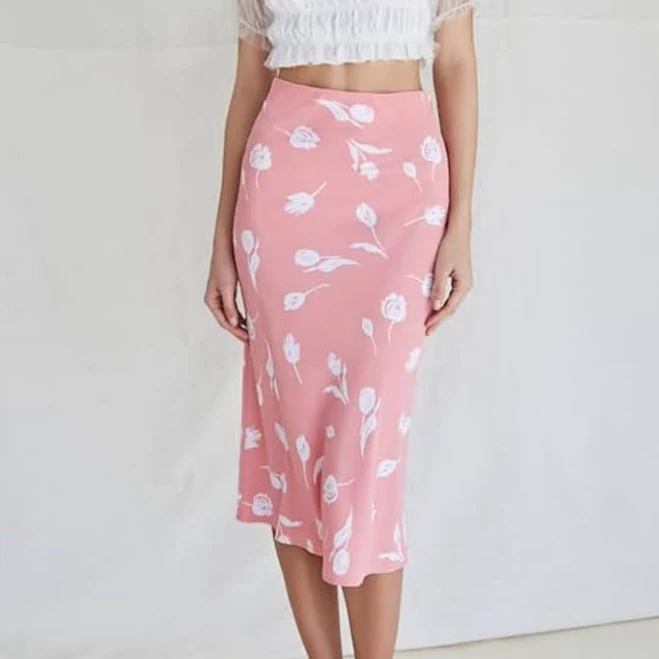 skirt Tulip Floral Midi Skirt Poshmark $22