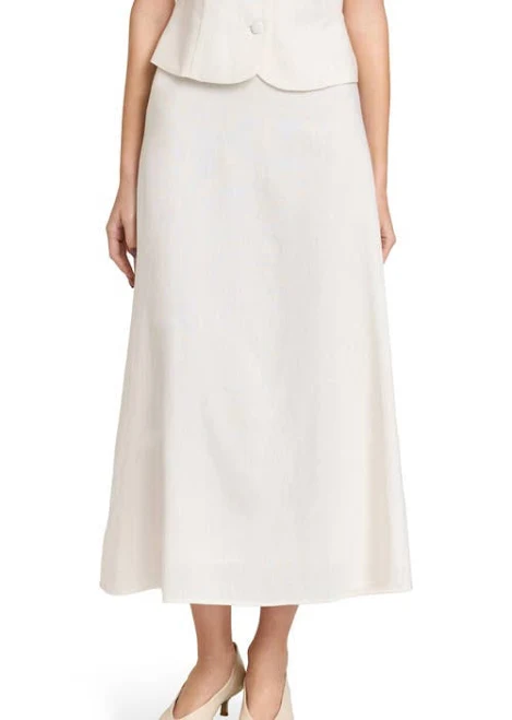 skirt WAYF Women's Blair Linen Blend Midi Skirt Nordstrom $79