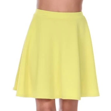 skirt White Mark Women's Plain Heidi Flare Skirt Walmart $26.6