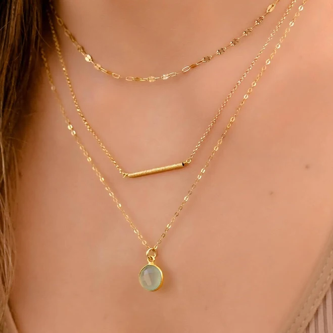 accessory Women's Boho Layered Stone Necklace Set Etsy - DaintyJools $83.38
