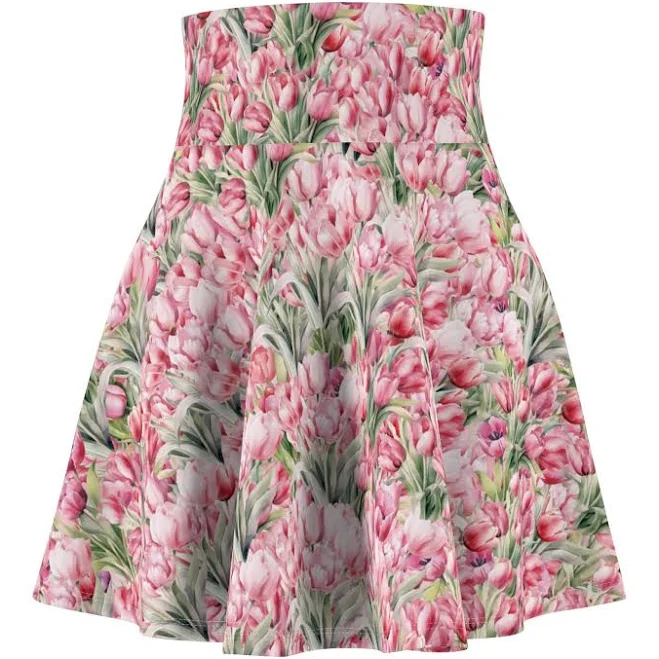 skirt Women's Boho Tulip Floral Skater Skirt Etsy - Seller $39.99