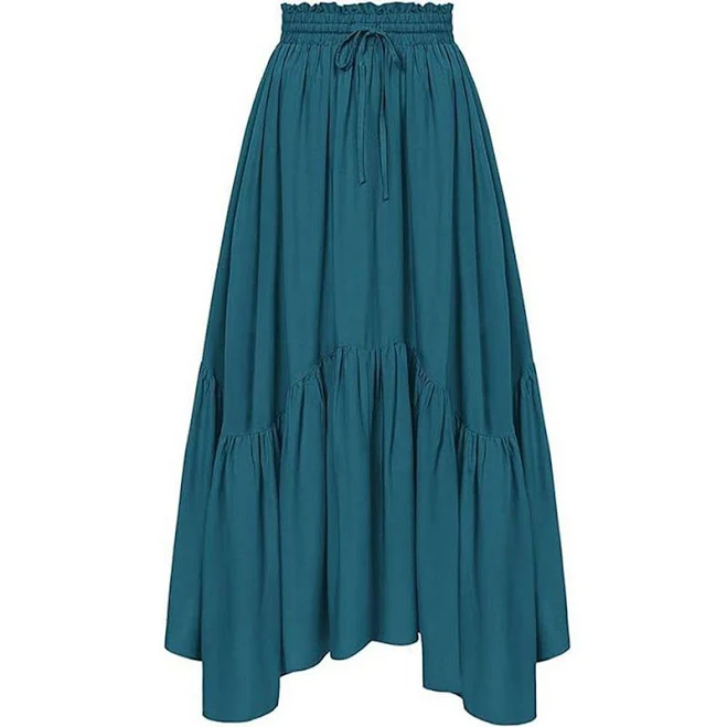 skirt Women's High-Waisted Asymmetric Ruffle Maxi Skirt Kohl's $46.99