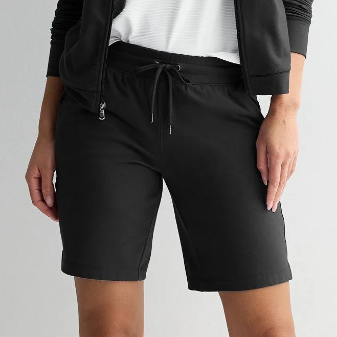 shorts Women's Tek Gear Essential Bermuda Shorts, Size: XXL, Mineral Black Kohl's $14.99