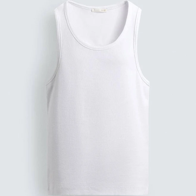 top Zara Men's Basic Rib Tank Top Zara USA $29.9