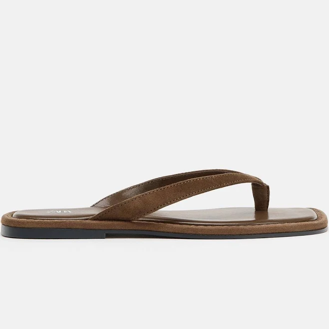 shoes Zara Suede Strap Sandals Zara USA $59.9