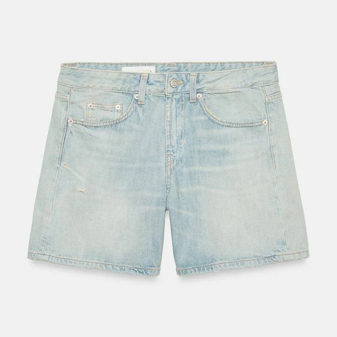 shorts Zara Trf Mid Rise Denim Shorts Zara USA $45.9