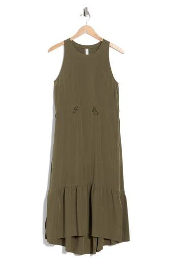 dress Zella Pursuit Tiered Midi Dress in Olive Night at Nordstrom Rack, Size Small Nordstrom Rack $39.97