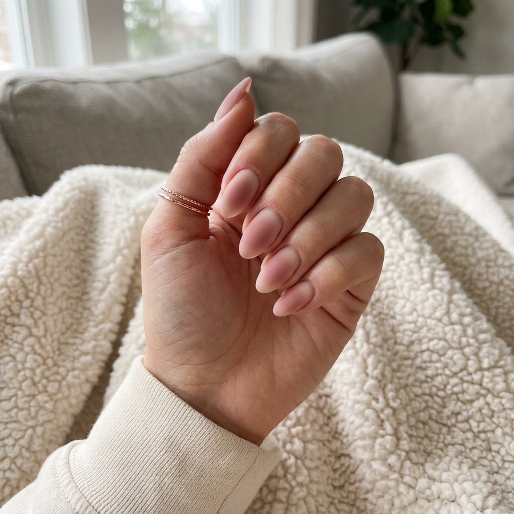 Faded Petal Aura Matte Nails 2026 | Summer Travel Style Faded Petal Aura Matte nails for summer matte nails 2026. Romantic, ethereal look for travel.