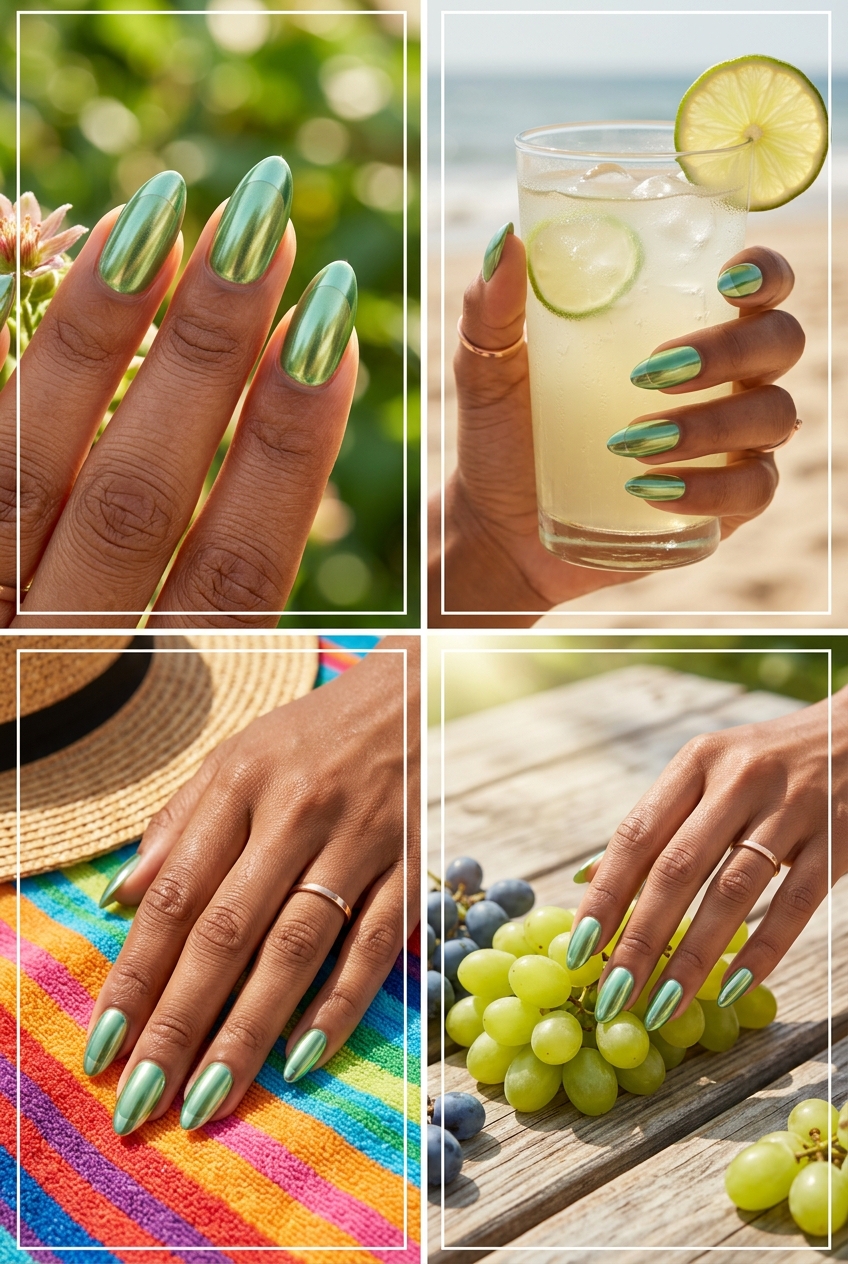 Pink Aura Glow Nails 2026 Romantic milky pink aura nails for a wedding guest or bridal shower, ideal for summer 2026.