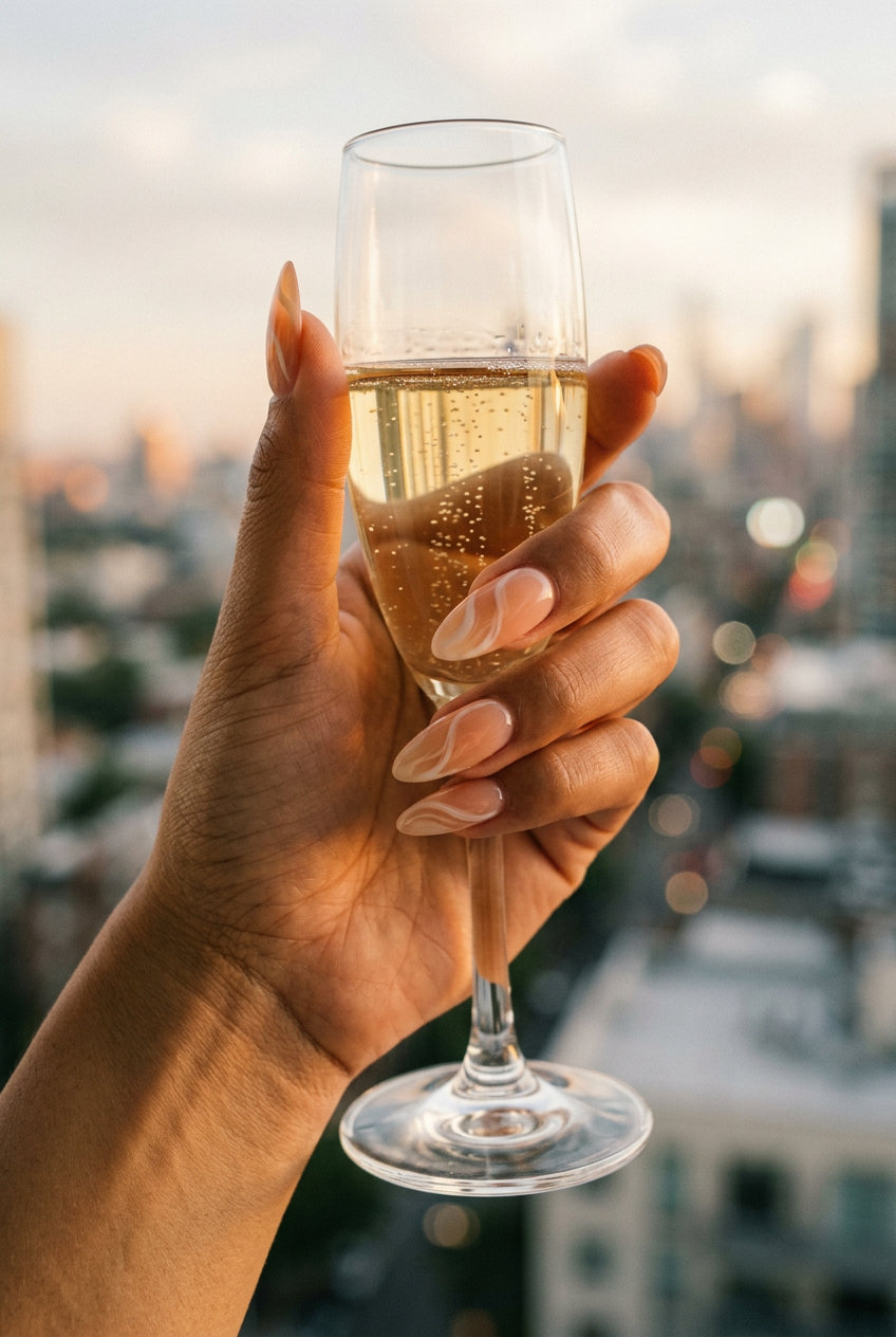Milky Swirl Almond Nails 2026: Romantic Ethereal Sheer Peach Milky Swirls Almond nails for summer vibes 2026: romantic, ethereal, bridal shower perfect.
