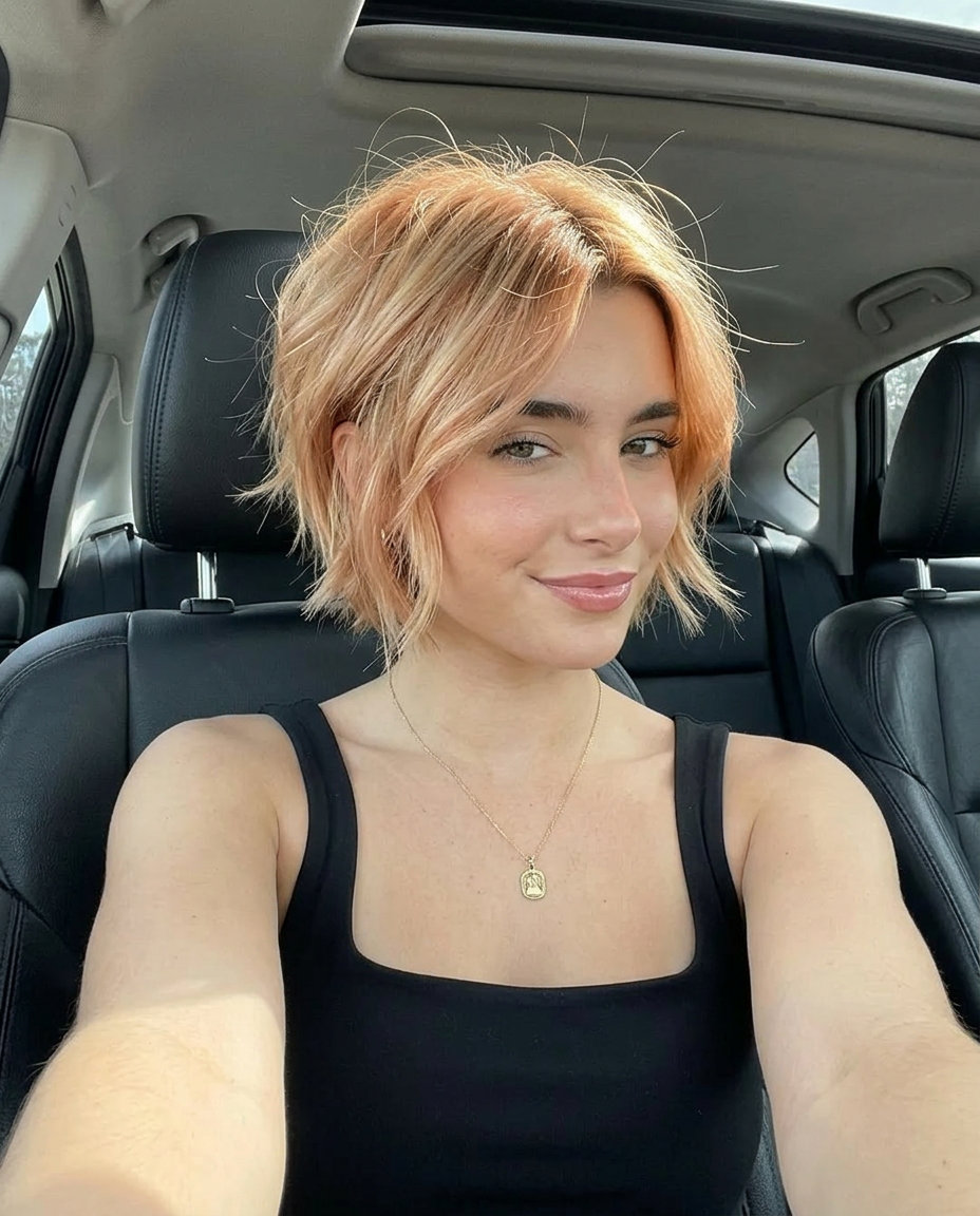 warm summer blonde hair color 2026 outfit idea - fashion styling inspiration
