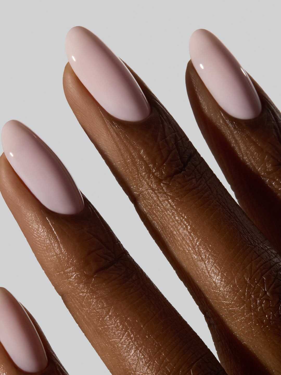 Smooth Opaque Pale Pink Medium Almond Smooth Opaque Pale Pink Medium Almond — Simple Nails 2027