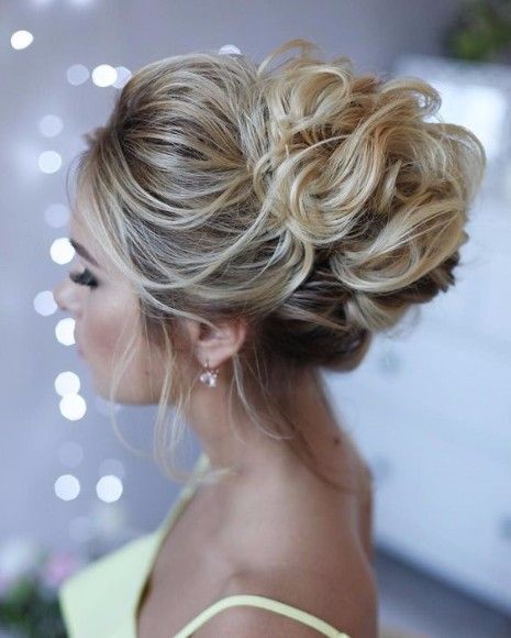 Large Textured Updo With Loose Curls — Party Hairstyles 2027