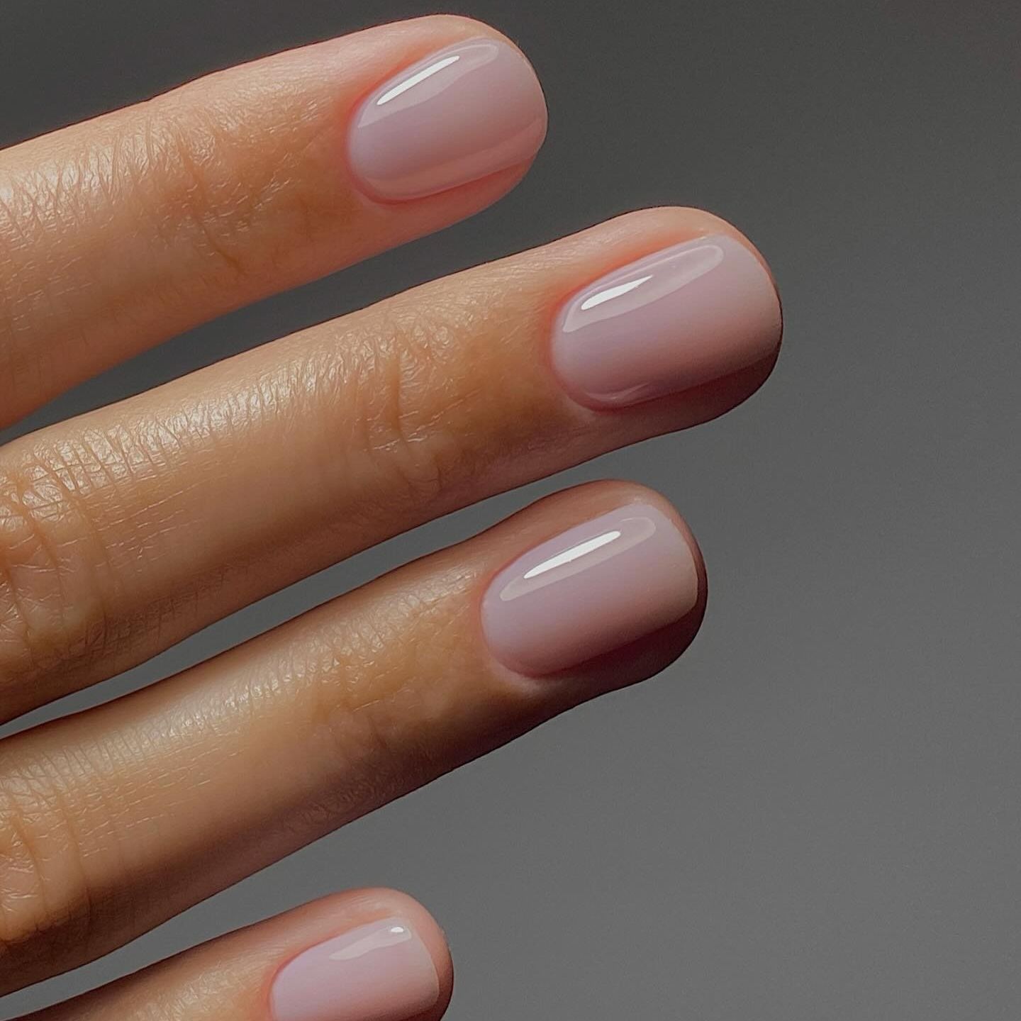 Short Oval Sheer Lilac Pink — Nails 2027 for Pale Skin