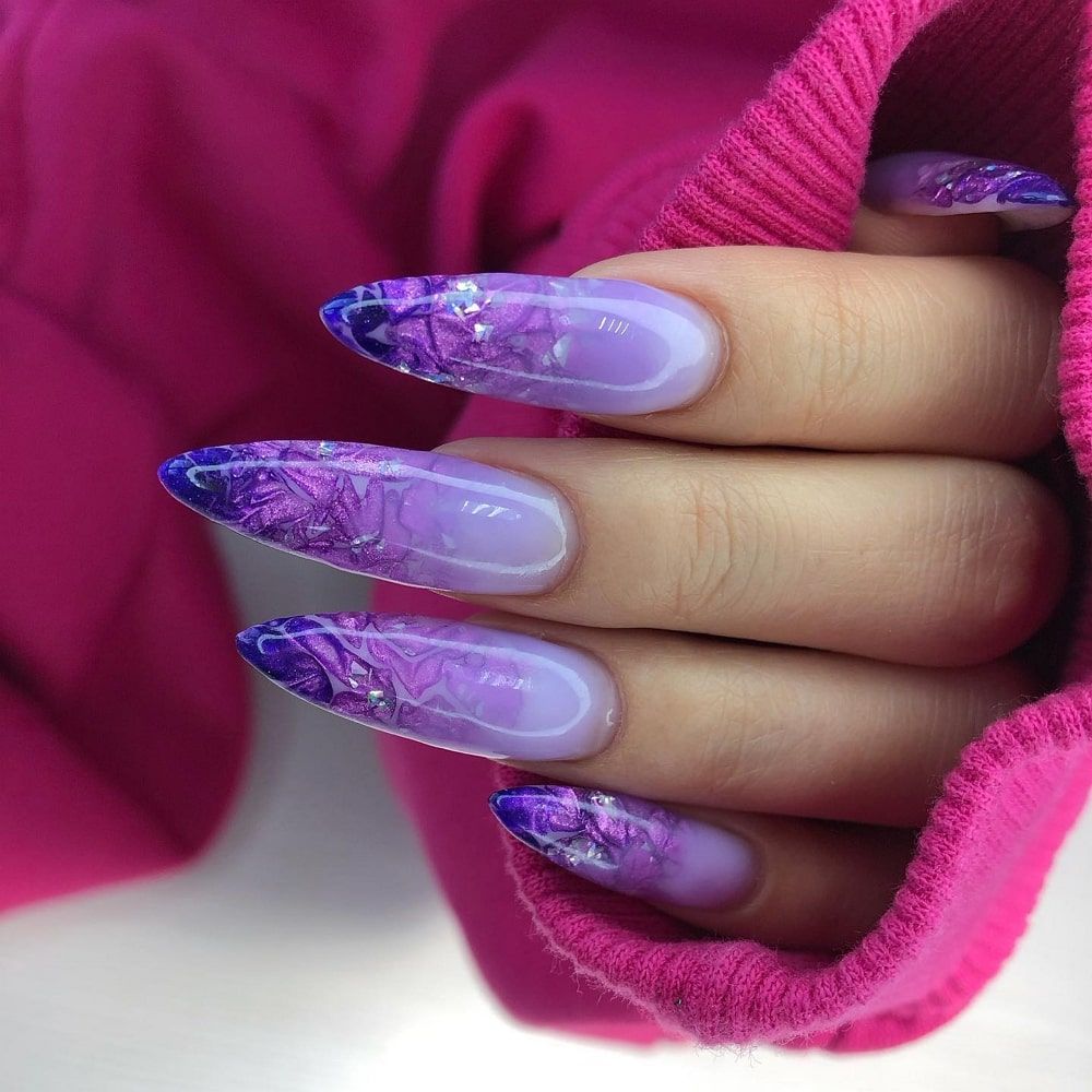 Vibrant Pastel Purple Medium Square Nails Vibrant Pastel Purple Medium Square Nails — Pastel Purple Nails 2027