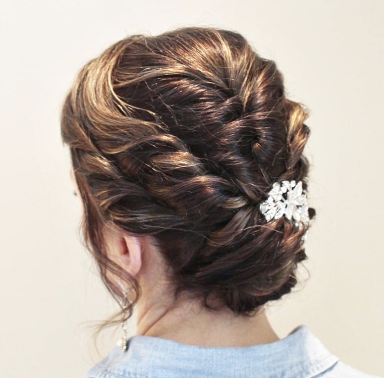 Honey Blonde Chignon With Twists Honey Blonde Chignon With Twists — Mother of the Bride Updos 2027