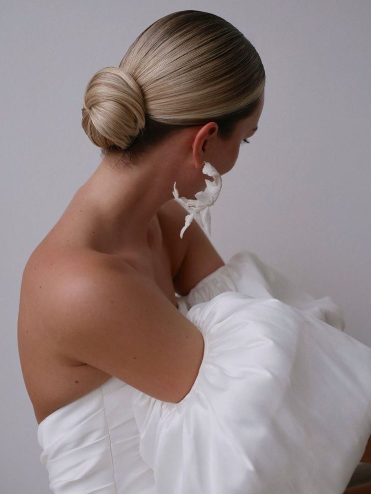 Sleek Low Bun On Collarbone Bob Sleek Low Bun On Collarbone Bob — Summer Updos 2027