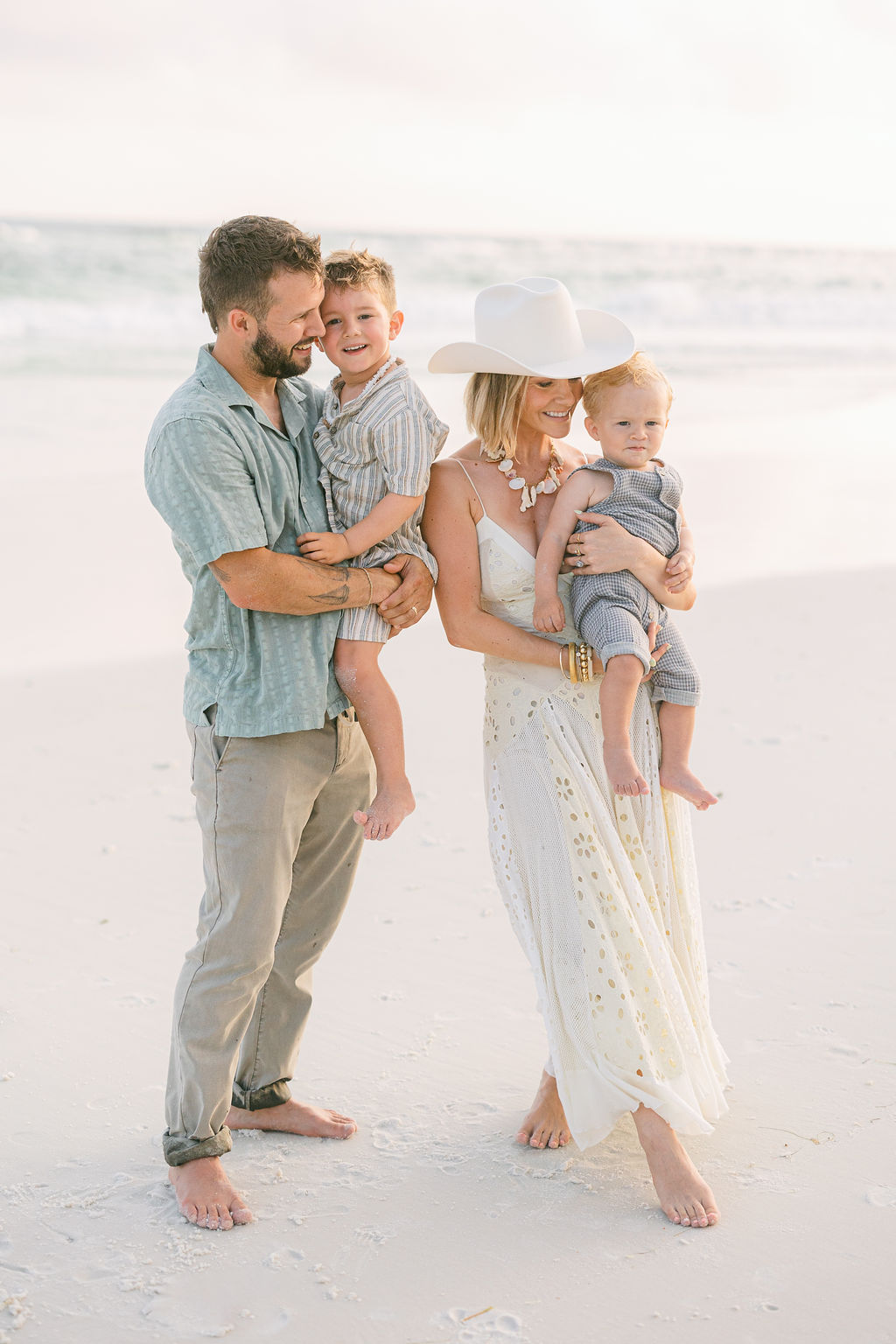 White Lace Maxi Dress and Wide-Brim Hat: Beachy Boho Style — Earth Tone Outfits 2027