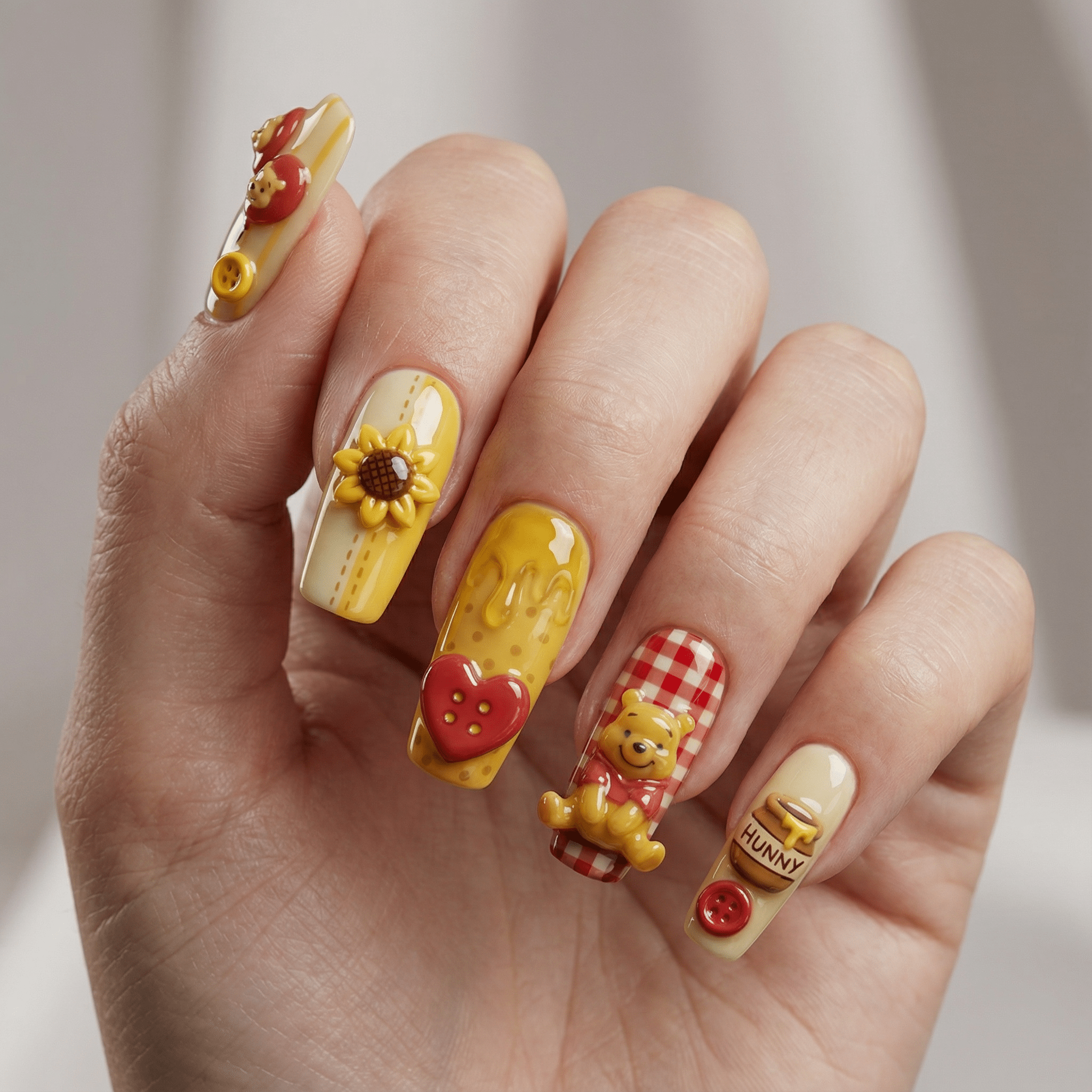 Whimsical 3D Teddy Bear Stilettos — Baby Shower Nails 2027