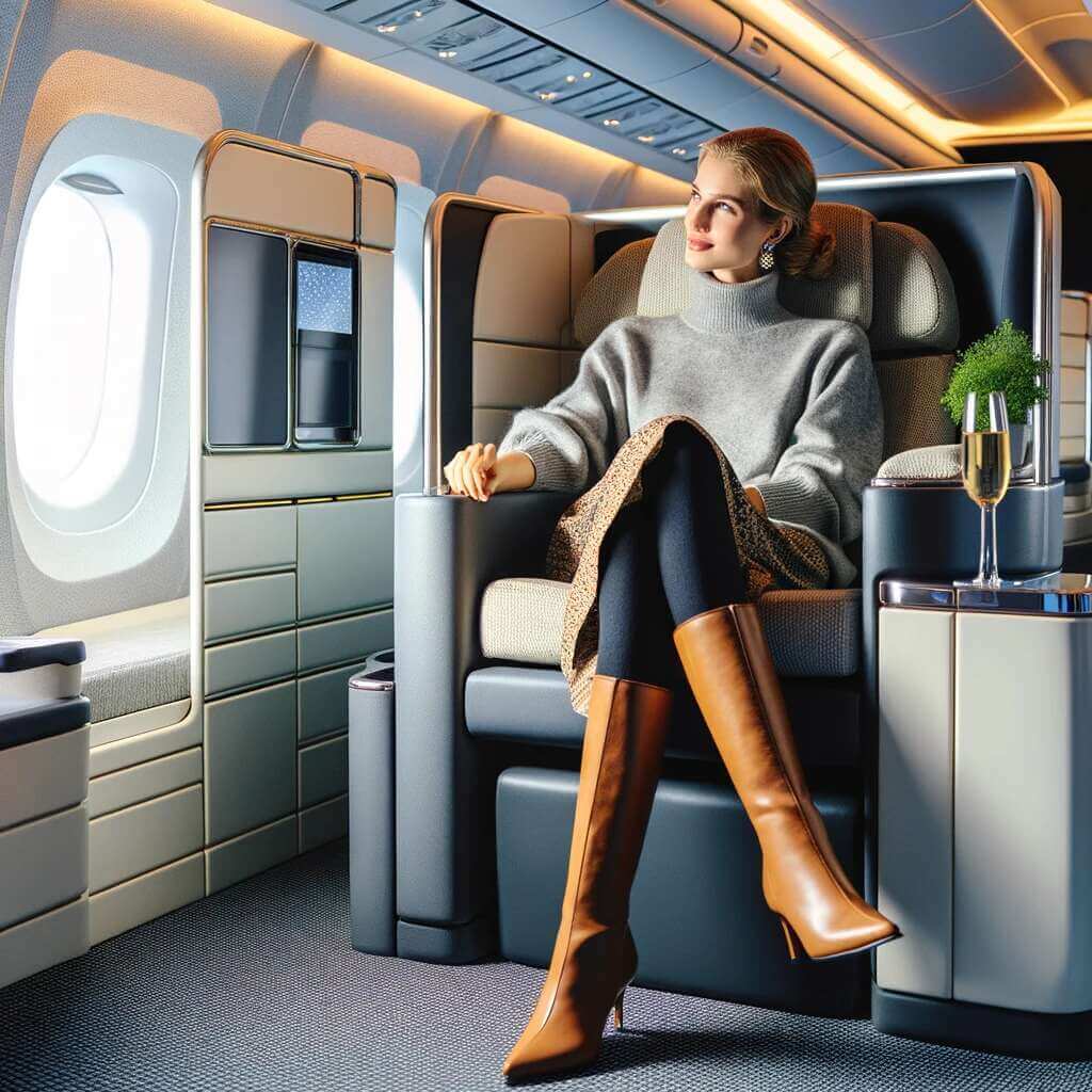 Cozy Turtleneck and Knee-High Boots Ensemble Cozy Turtleneck and Knee-High Boots Ensemble — Business Trip Outfits 2027