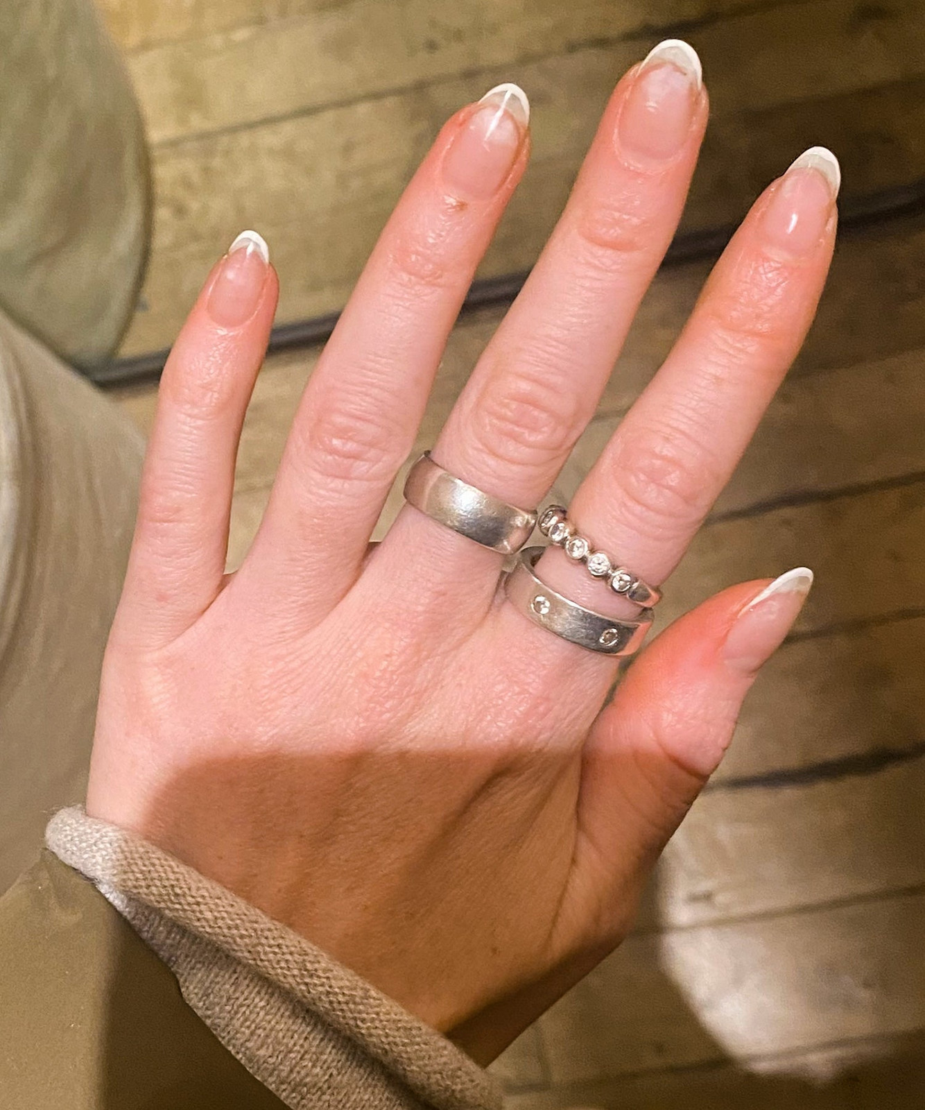 Clear Base with White Micro French Tip Clear Base with White Micro French Tip — Short Micro French Tip Nails 2027