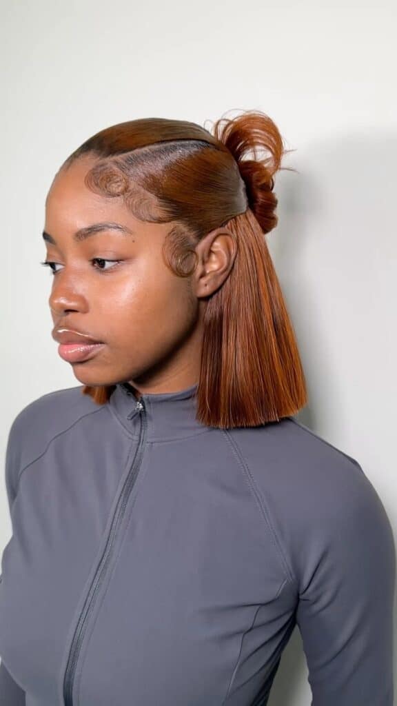 Sleek Bob Half-Up Ponytail Sleek Bob Half-Up Ponytail — Hairstyles 2027 for Black Women