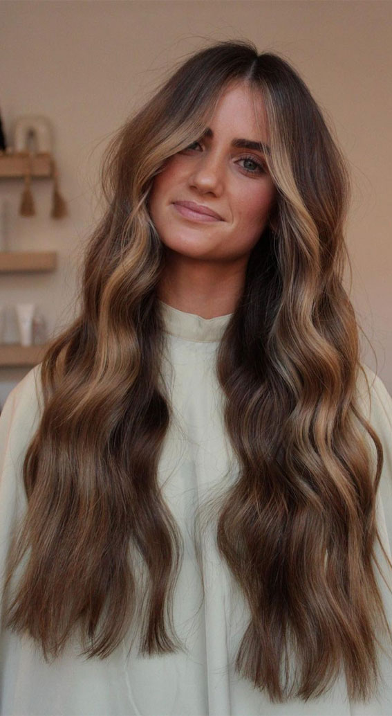 Warm Honey Blonde With Brown Lowlights Warm Honey Blonde With Brown Lowlights — Spring Brunette 2027